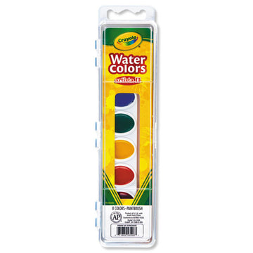 Crayola® Artista Ii 8-color Watercolor Set, 8 Assorted Colors, Palette Tray freeshipping - TVN Wholesale